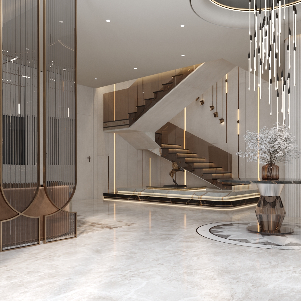 تصميم داخلي لمنزل فاخر يجمع بين الأصالة والحداثة – الأحساء – 2024
