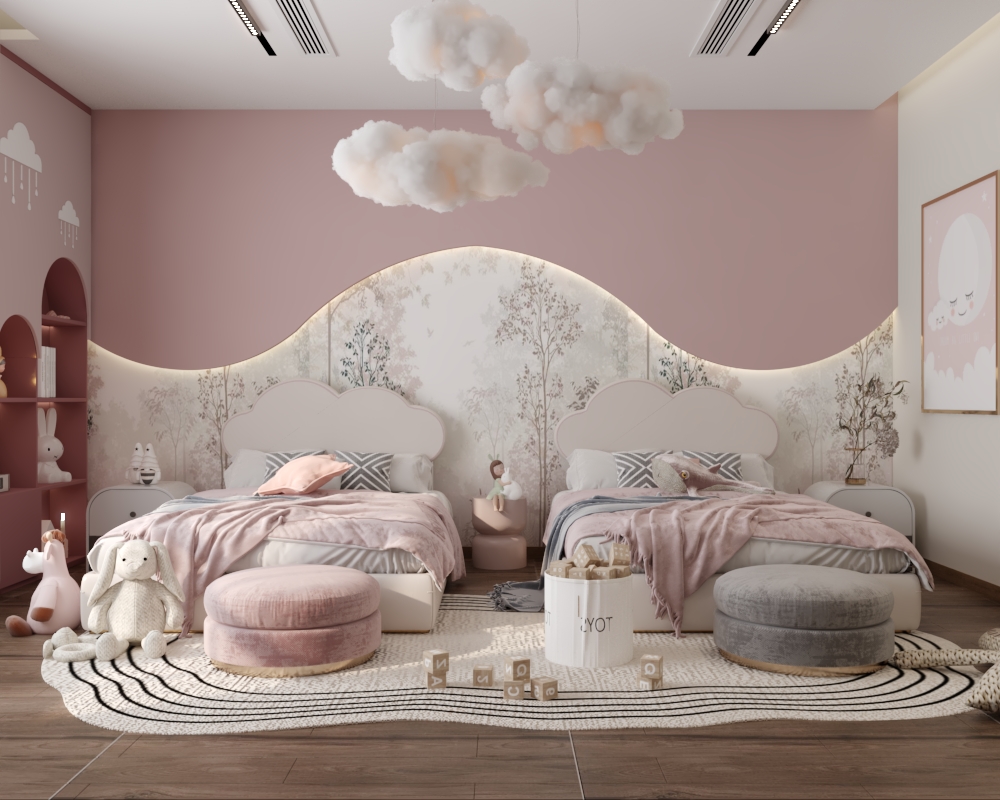 تصميم داخلي لفيلا مستوحاة من الفخامة الكلاسيكية – 2024
