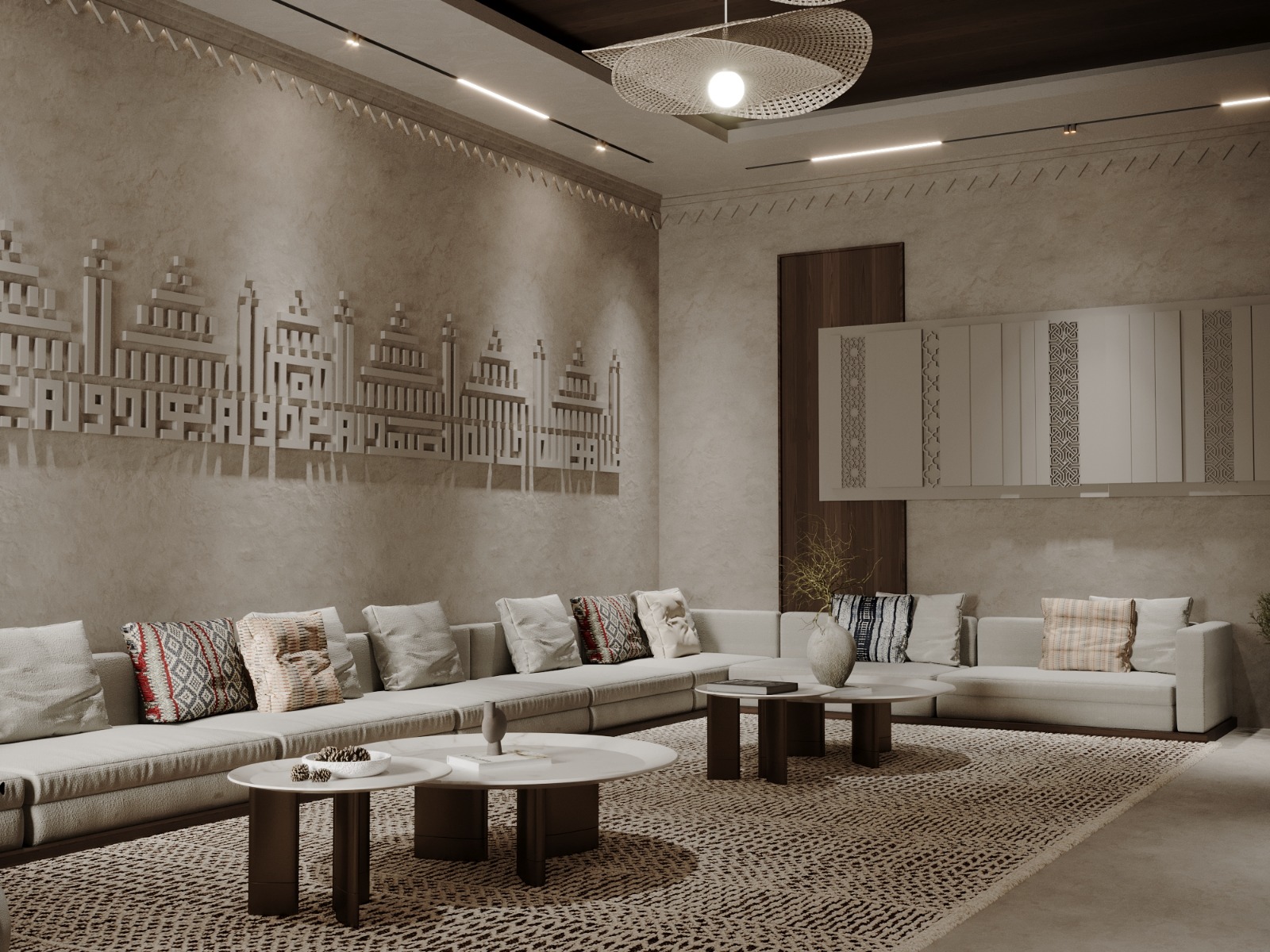 تصميم داخلي لمنزل سكني بطابع معاصر – الدمام – 2023