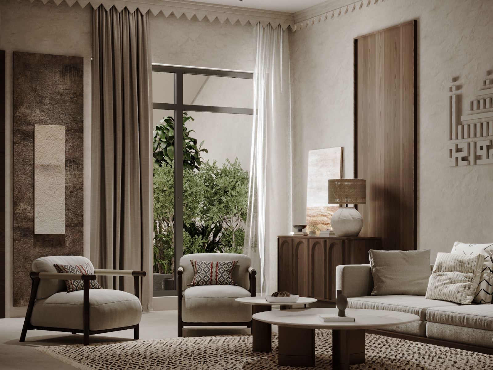 تصميم داخلي لمنزل سكني بطابع معاصر – الدمام – 2023