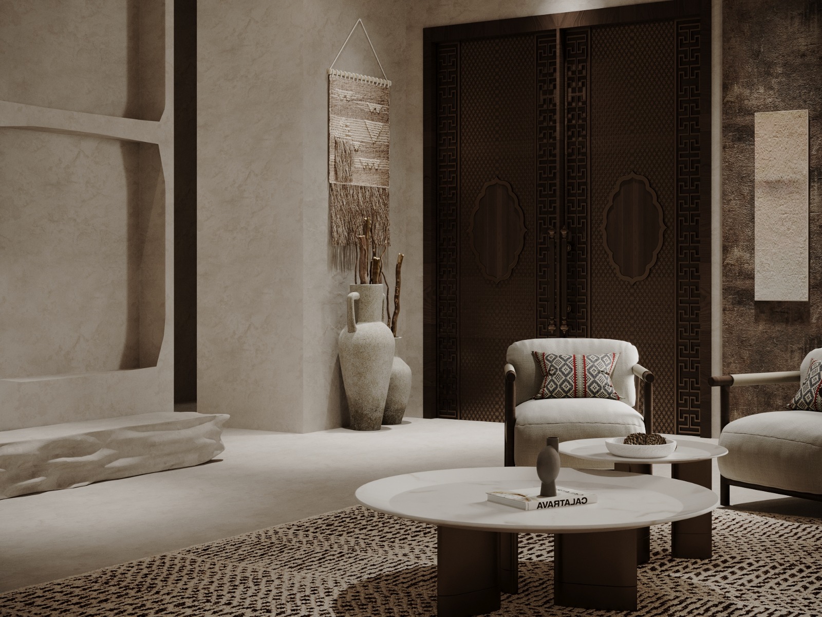 تصميم داخلي لمنزل سكني بطابع معاصر – الدمام – 2023