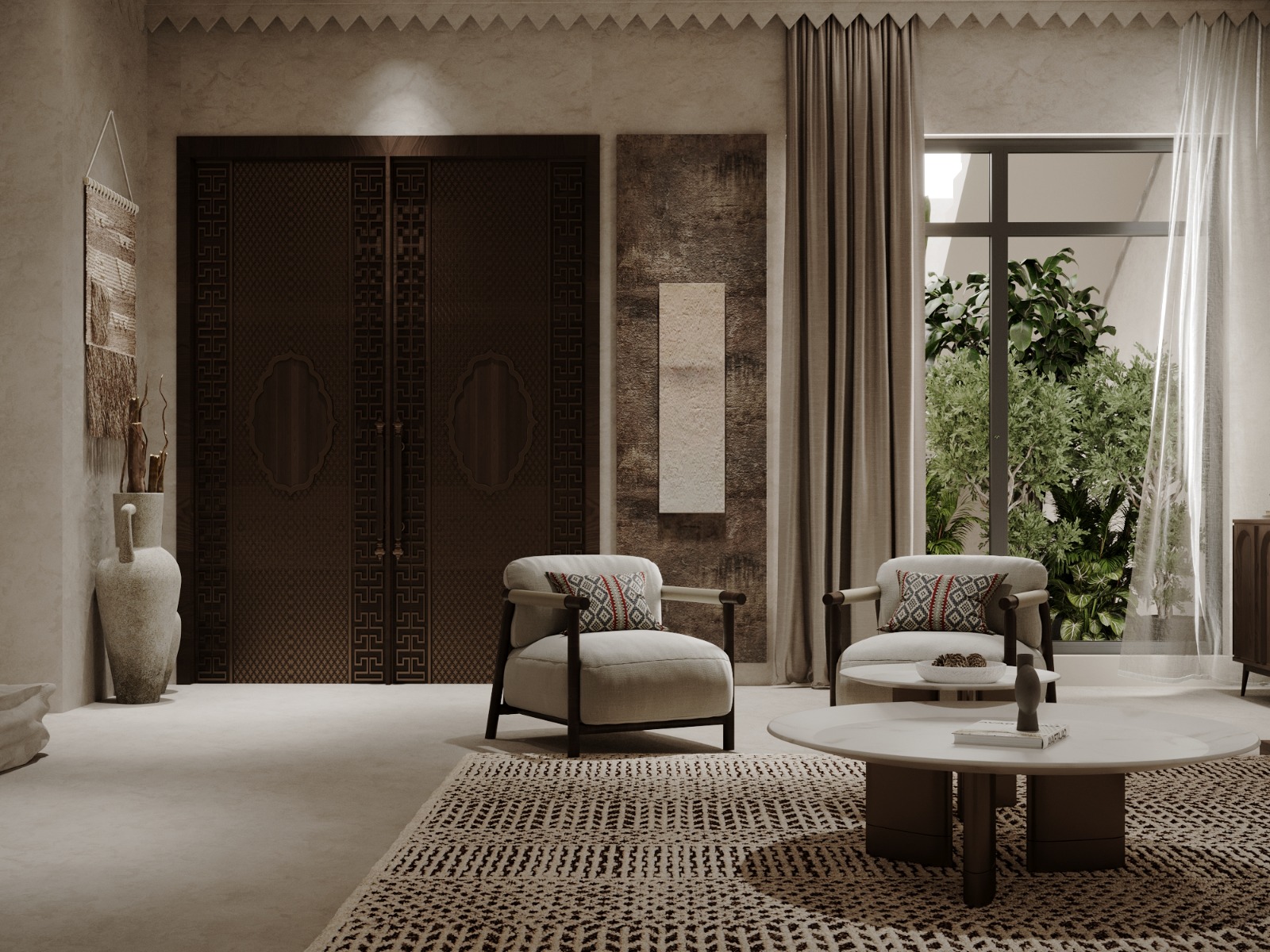 تصميم داخلي لمنزل سكني بطابع معاصر – الدمام – 2023