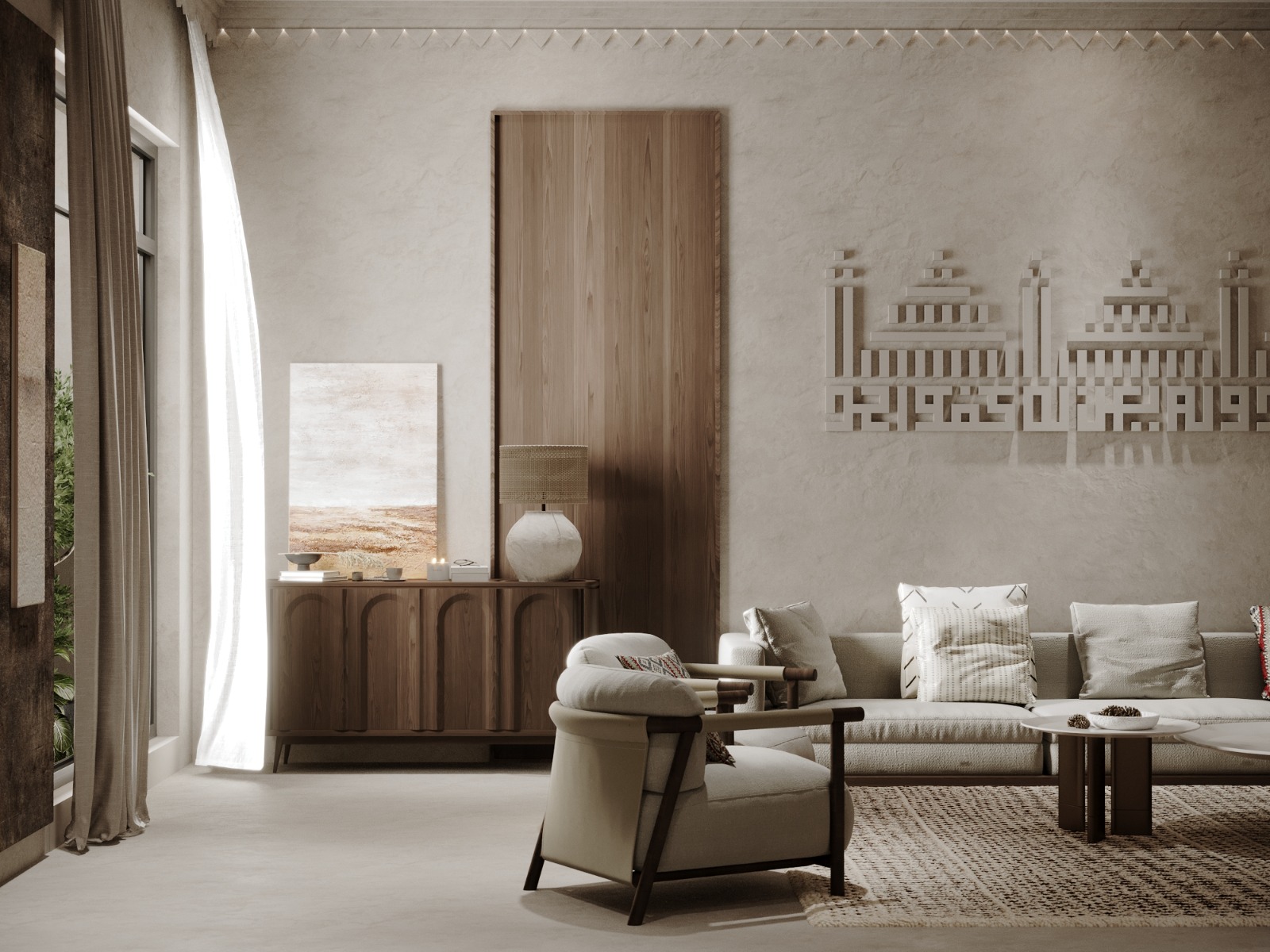 تصميم داخلي لمنزل سكني بطابع معاصر – الدمام – 2023