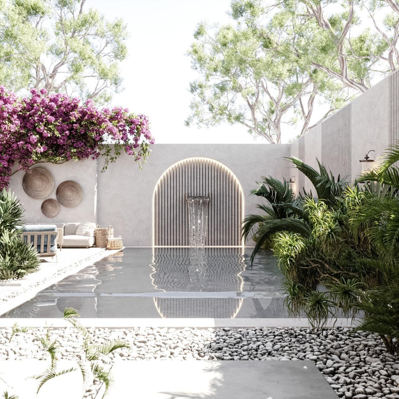 تصميم لاندسكيب فاخر لمقر إداري وتجاري