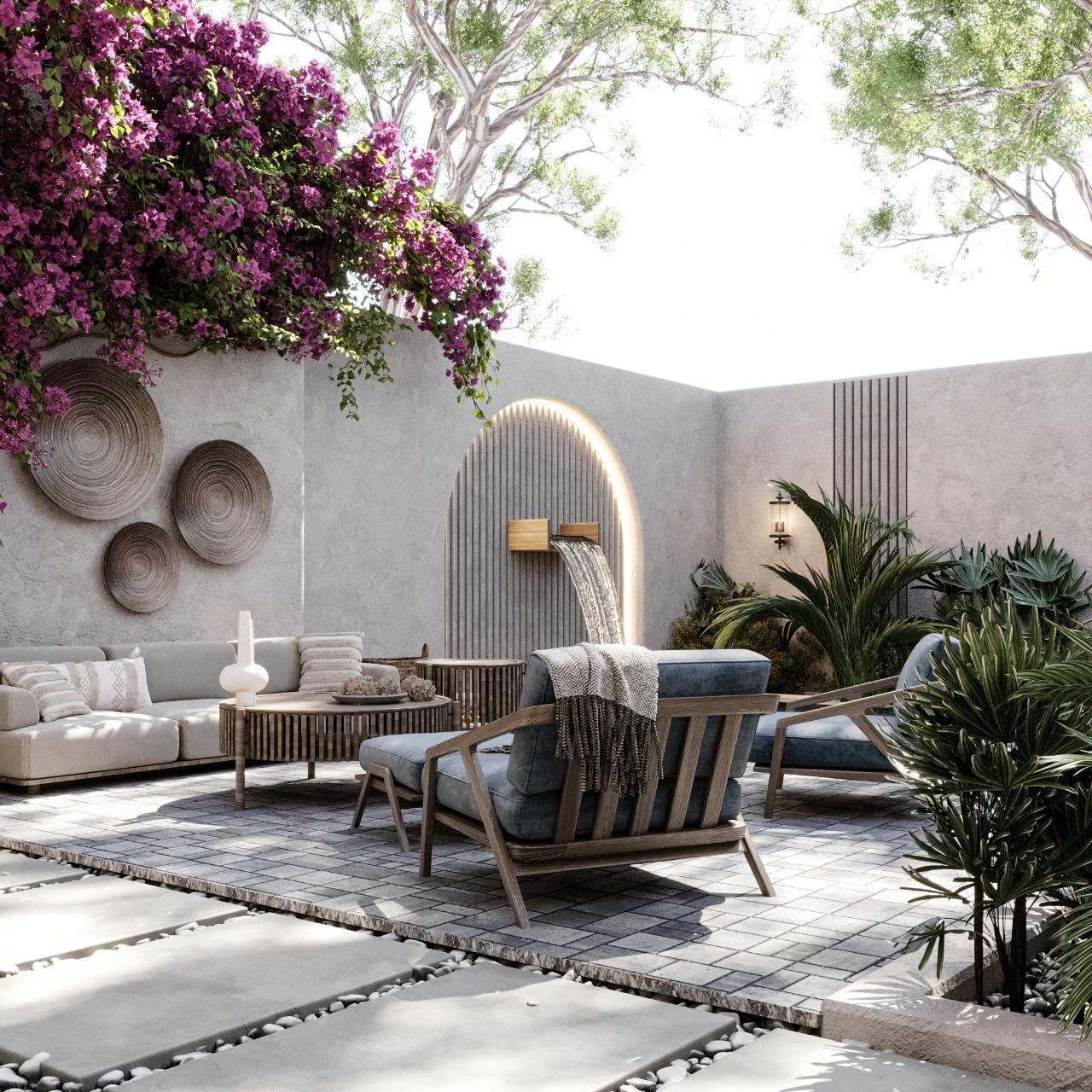 تصميم لاندسكيب فاخر لمقر إداري وتجاري