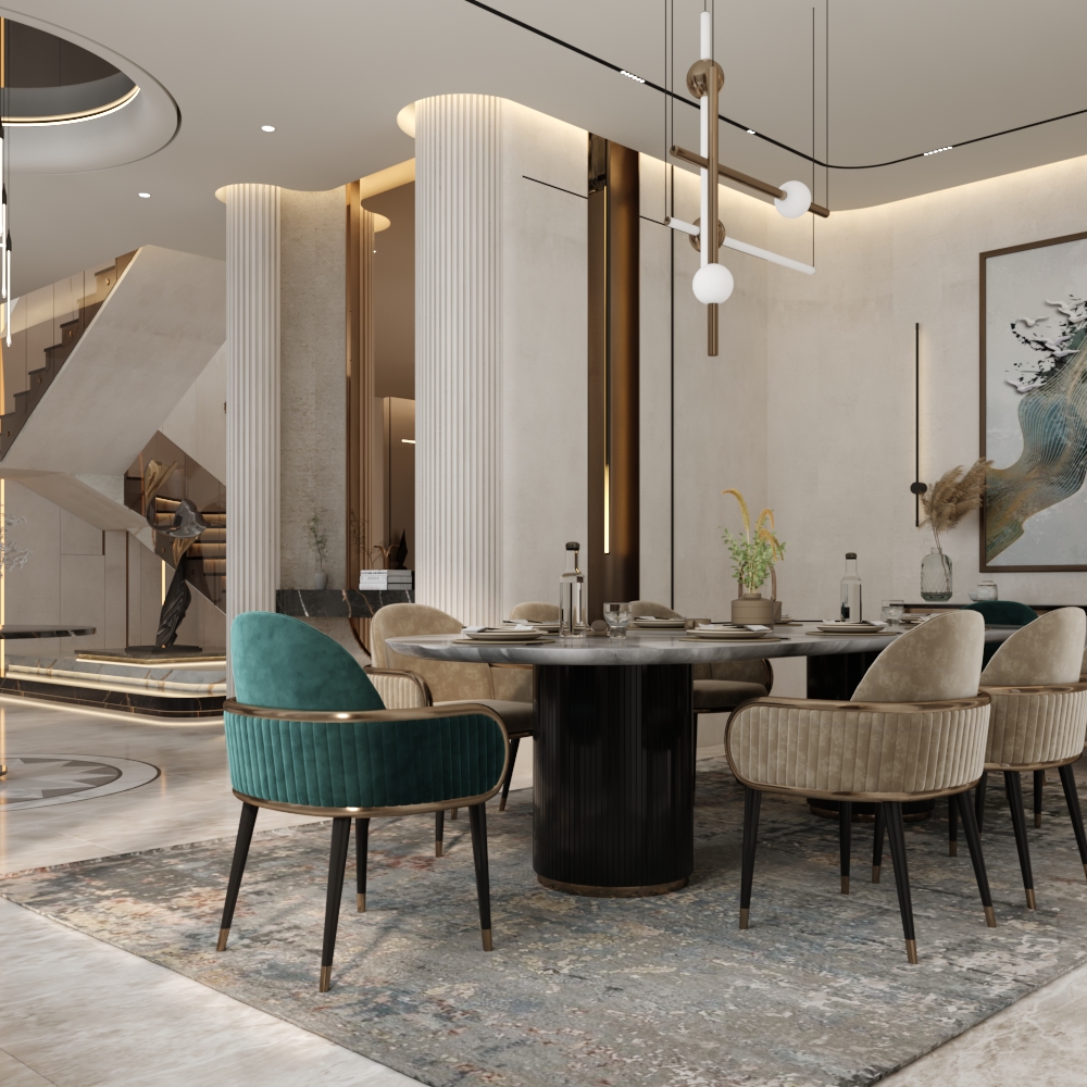 تصميم داخلي لمنزل فاخر يجمع بين الأصالة والحداثة – الأحساء – 2024