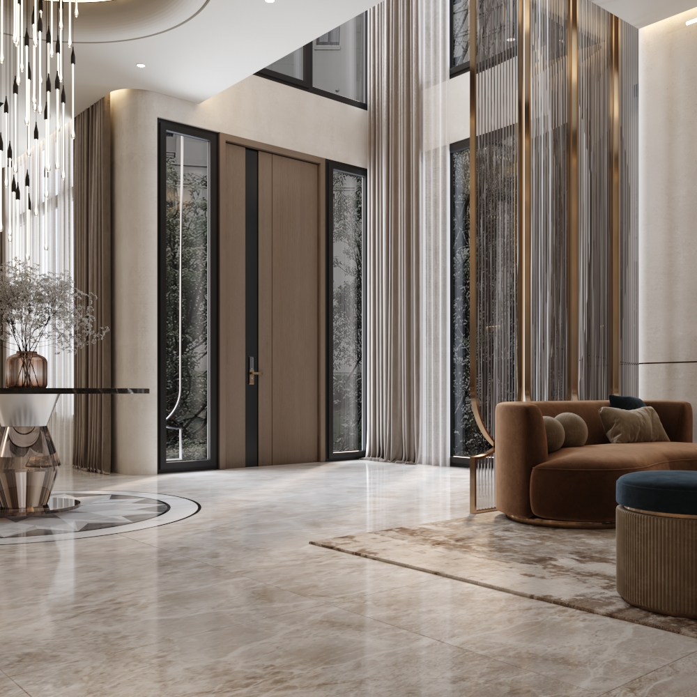 تصميم داخلي لمنزل فاخر يجمع بين الأصالة والحداثة – الأحساء – 2024