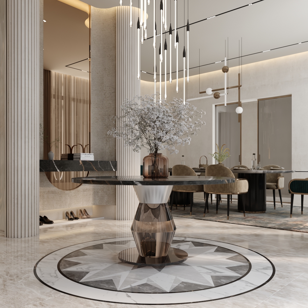 تصميم داخلي لمنزل فاخر يجمع بين الأصالة والحداثة – الأحساء – 2024
