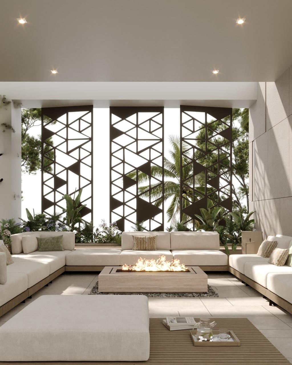 تصميم مساحات خضراء مفتوحة لفيلا سكنية – الخبر – 2025