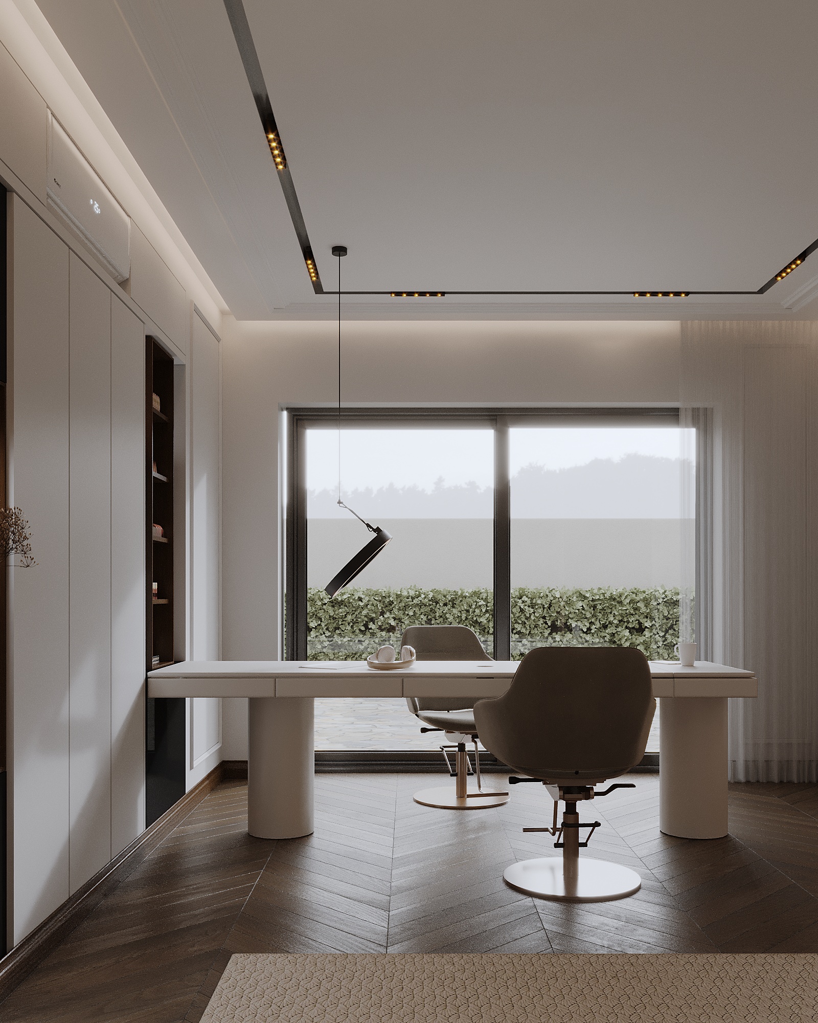 تصميم داخلي سكني عصري بلمسات خشبية دافئة – 2024