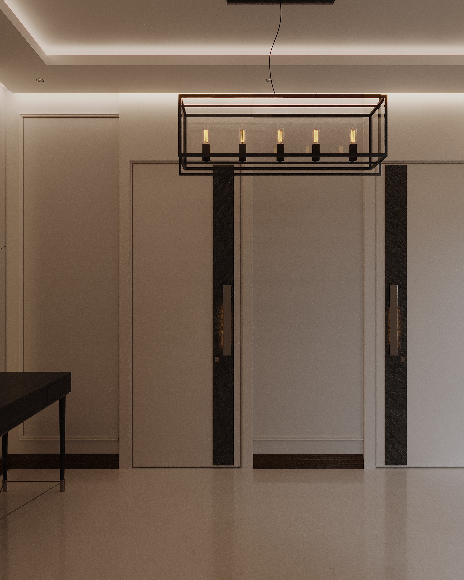 تصميم داخلي سكني عصري بلمسات خشبية دافئة – 2024